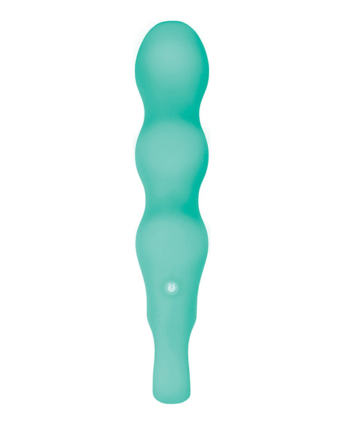 Teal Silicone Evolved Triple Teaser Adult Vibrator
