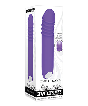 Purple Silicone Evolved The G-rave Light Up Adult Vibrator