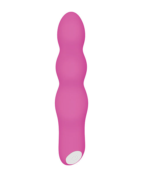 Pink Silicone Evolved Afterglow Light Up G-Spot Vibrator