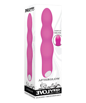 Pink Silicone Evolved Afterglow Light Up G-Spot Vibrator