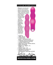 Pink Silicone Evolved Afterglow Light Up G-Spot Vibrator