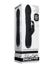 Black Evolved Bodacious Rotating Rabbit Adult Vibrator