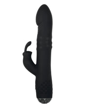 Black Evolved Bodacious Rotating Rabbit Adult Vibrator