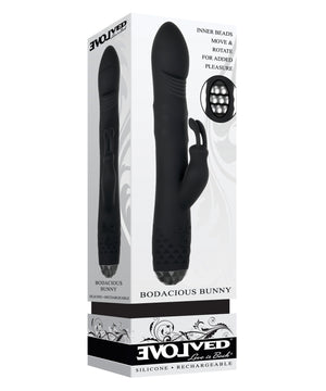 Black Evolved Bodacious Rotating Rabbit Adult Vibrator
