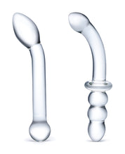 Glas 2 Pc G-spot Pleasure Glass Adult Dildo Set
