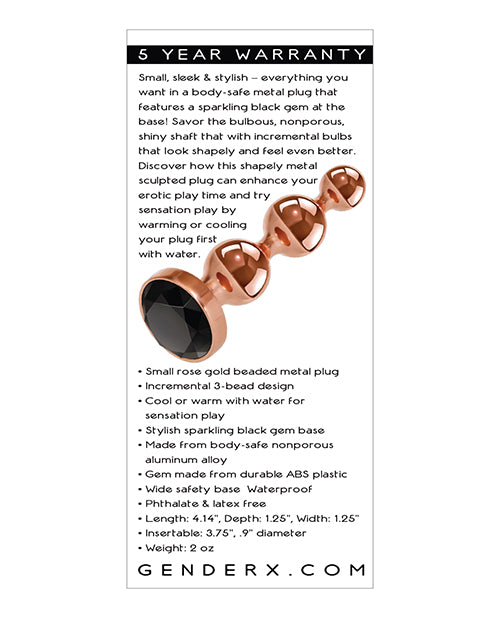 Rose Gold Black Durable Gender X Gold Digger Small