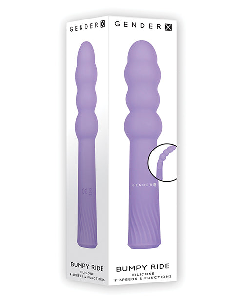 Purple Gender X Bumpy Ride Submersible Adult Vibrator 