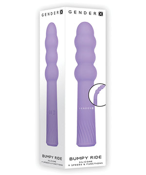 Purple Gender X Bumpy Ride Submersible Adult Vibrator 