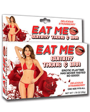 Eat Me Strawberry Gummy Thong & Bra