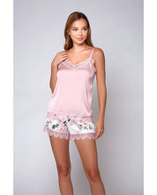 Pink Stretch Cami & Floral Women's Shorts