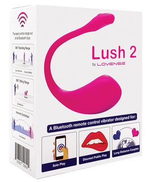Pink Lovense Lush 2.0 Sound Activated Vibrator