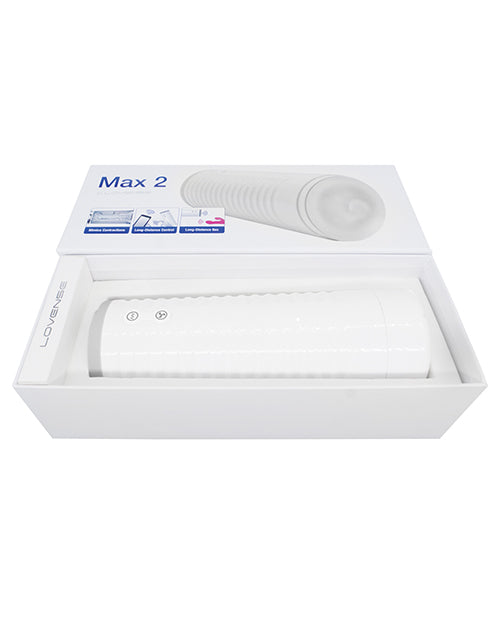 Clear Lovense Max 2 Rechargeable Male Masturbator