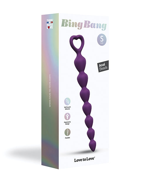 Violet Love To Love Bing Bang Anal Beads G-spot and P-spot