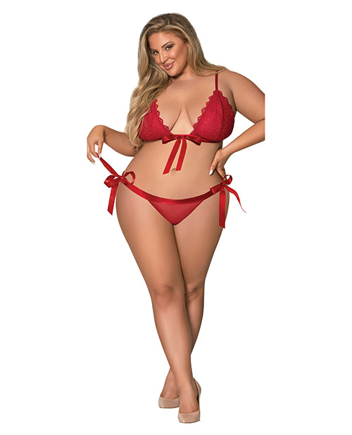 Sugar & Spice Ribbon Tie Bra & Panty