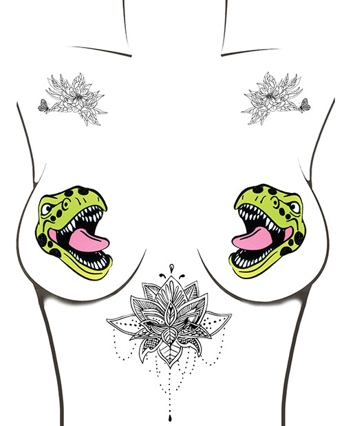 Neva Nude Black Light  Dinosaur Pasties