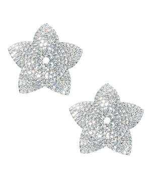 Neva Nude Burstin Blooms Crystal Jewel Reusable Silicone Nipple Pasties