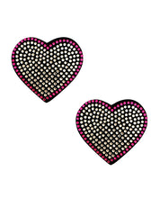 Neva Nude Burlesque Heart N' Soul Crystal Heart Pasties