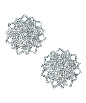 Neva Nude Ice Crystal Jewel Reusuable Silicone Nipple Pasties