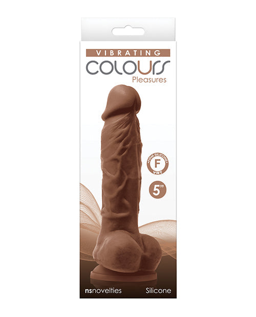 Silicon 5 inch Colours Pleasures Vibrating Dildo