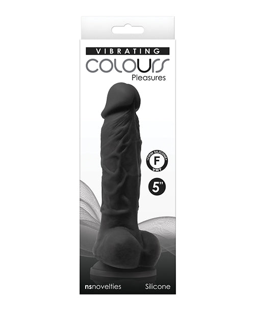 Silicon 5 inch Colours Pleasures Vibrating Dildo