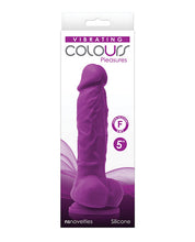 Silicon 5 inch Colours Pleasures Vibrating Dildo