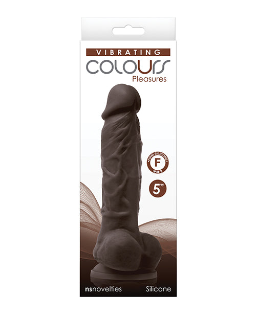 Silicon 5 inch Colours Pleasures Vibrating Dildo