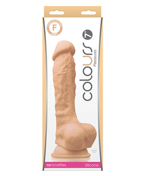 Colours Pleasures 7 inch Dong W-balls & Suction Cup