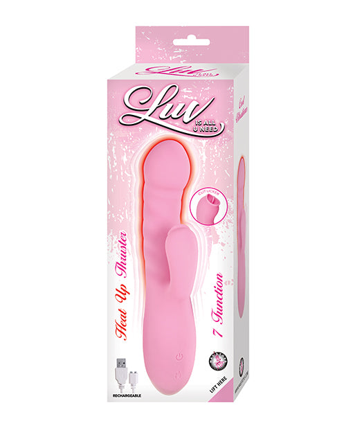 Pink Silicone Luv Heat Up Thruster Adult Vibrator