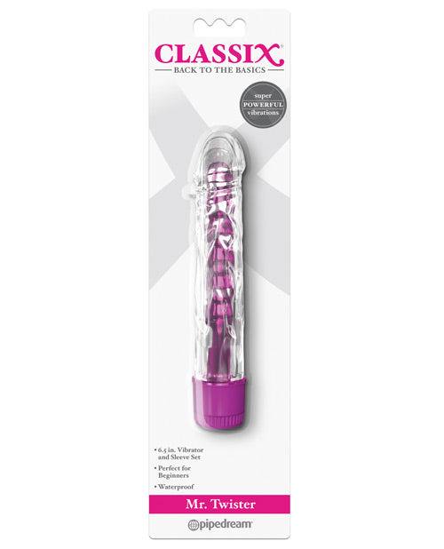Waterproof Classix Mr. Twister Vibe W-sleeve Adult Vibrator