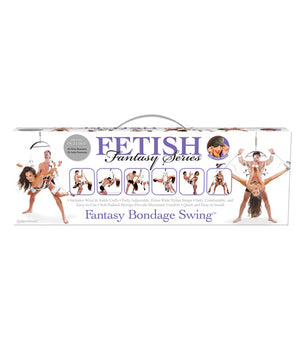 White Fetish Fantasy Series Bondage Swing with D-rings Attached