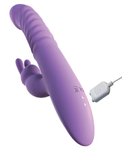 Purple Silicone Fantasy Thrusting Rabbit Adult Vibrator