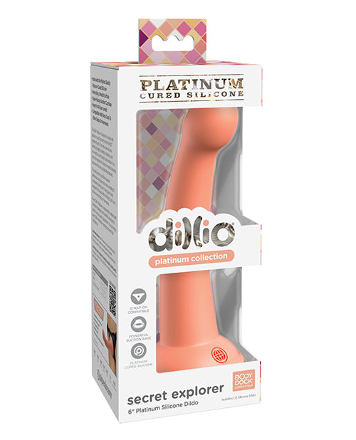Dillio Platinum Silicone6" Secret Explorer Dildo