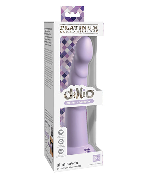 Dillio Platinum Silicone 7" Slim Seven Dildo