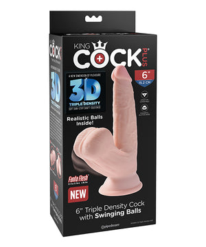 Ivory King Cock Plus Density With Swinging Balls Adult Dildos