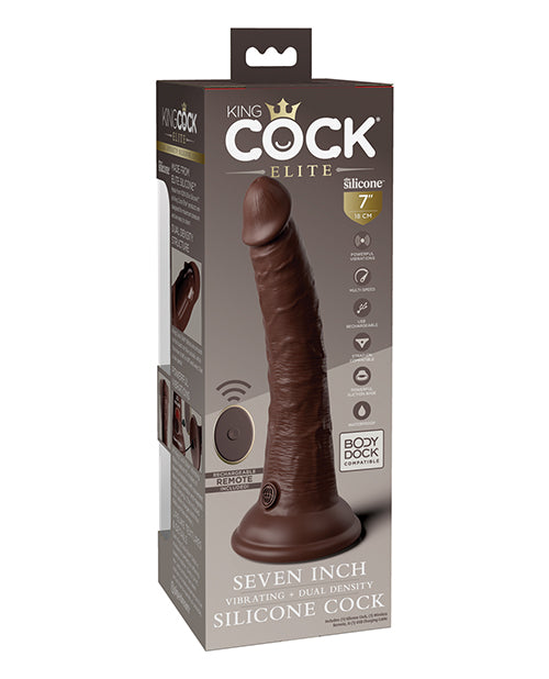 Silicone King Cock Elite 7 inch Dual Density Adult Vibrator