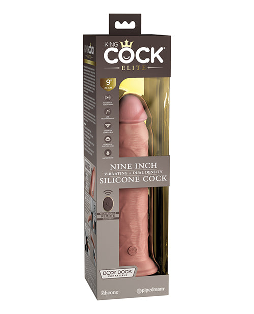 Silicone King Cock Elite 9 inch Dual Density Adult Vibrator