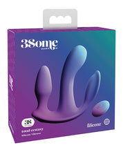 Purple Multi-function Threesome Total Ecstasy Adult Vibrator
