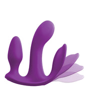 Purple Multi-function Threesome Total Ecstasy Adult Vibrator