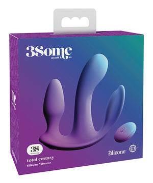 Purple Multi-function Threesome Total Ecstasy Adult Vibrator