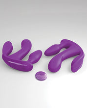 Purple Multi-function Threesome Total Ecstasy Adult Vibrator