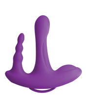 Purple Threesome Rock N' Ride Adult Vibrator