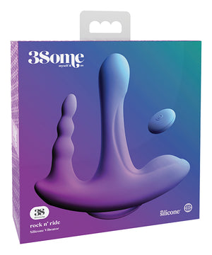 Purple Threesome Rock N' Ride Adult Vibrator