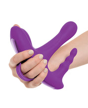 Purple Threesome Rock N' Ride Adult Vibrator