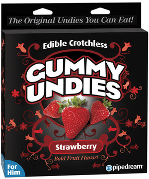 Edible Male Gummy Undies - Strawberry