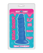 Blue Silicone Rock Candy Suga Daddy Dildo Adult Toy