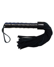 Rouge Leather Handle Short Short Suede Flogger