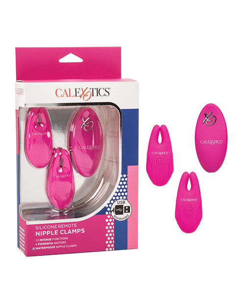 Silicone USB Rechargeable Nipple Clamps with Remote