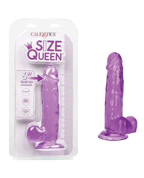 Flexible Size Queen 6" Dildo With Realistic Head and Veins