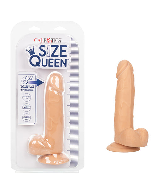 Flexible Size Queen 6" Dildo With Realistic Head and Veins