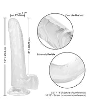 Flexible and Firm Size Queen 8 inch Adult Dildo